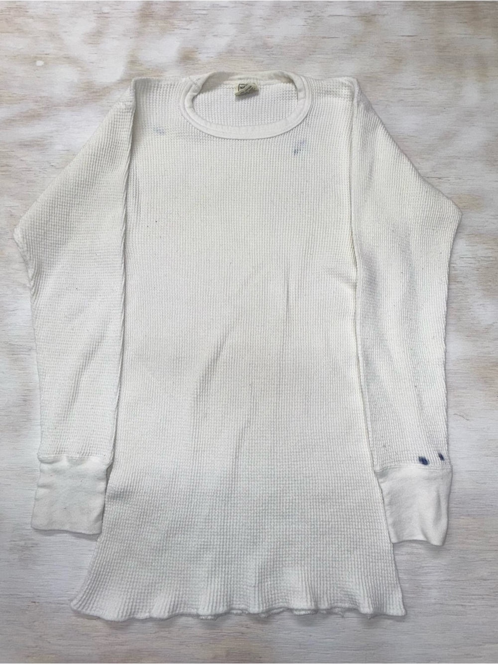 Vintage 80’s Northwest Cream Waffle Thermal Long Sleeve ‘See Measurements’